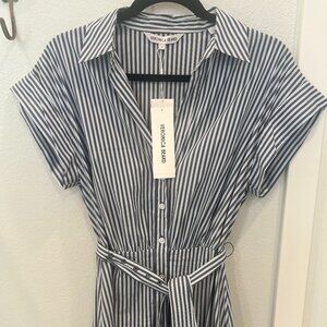Veronica Beard Double Pin Stripe Fit and Flare Loreta Dress - NWT